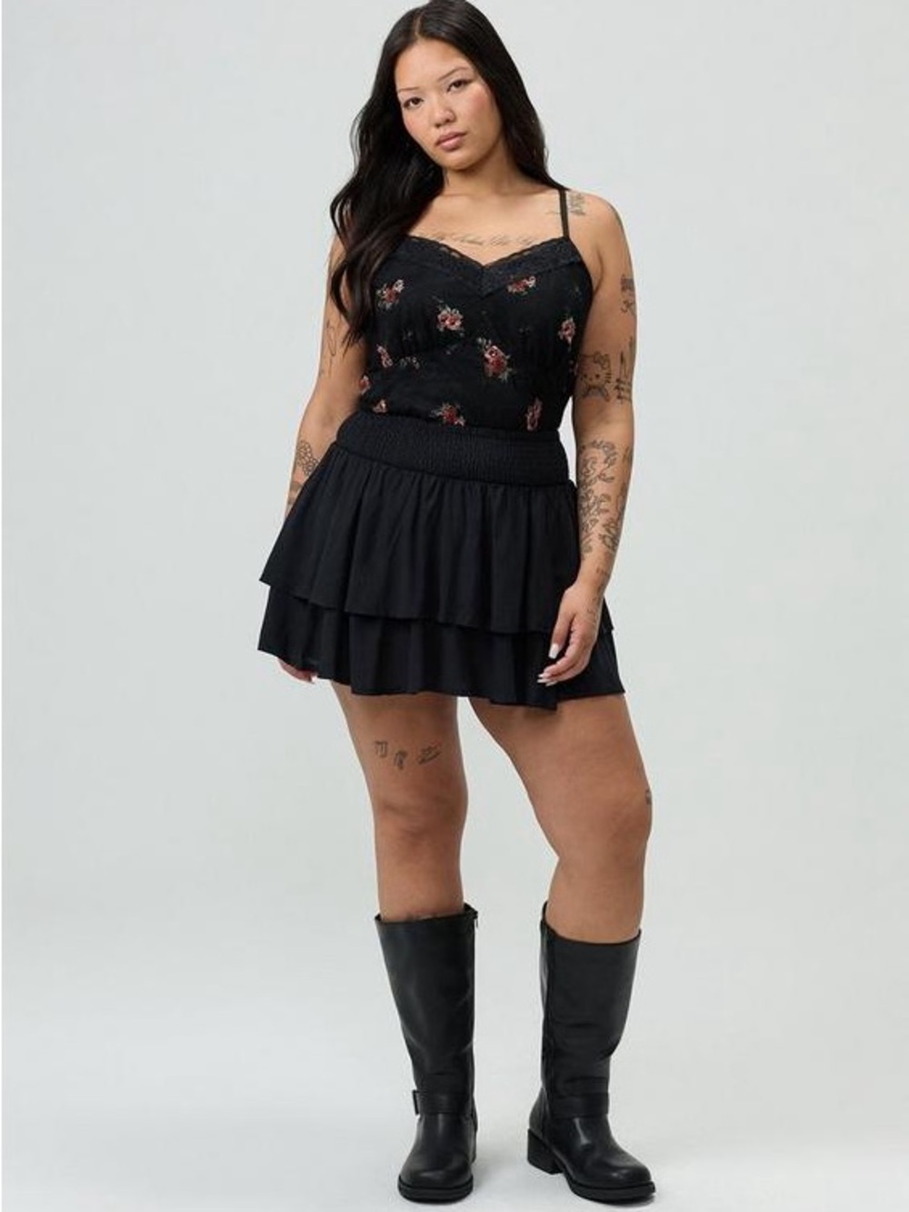 Torrid Ruffle Waist Skort 1 NWT